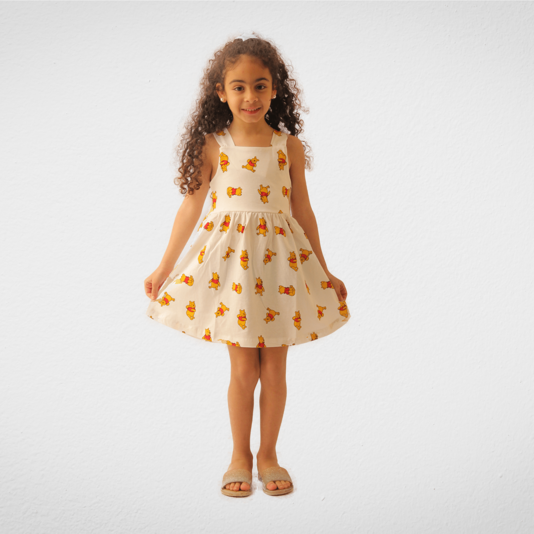Kids Summer 23 Kids Training Set Cotton Girls Dress - Cut - Pooh