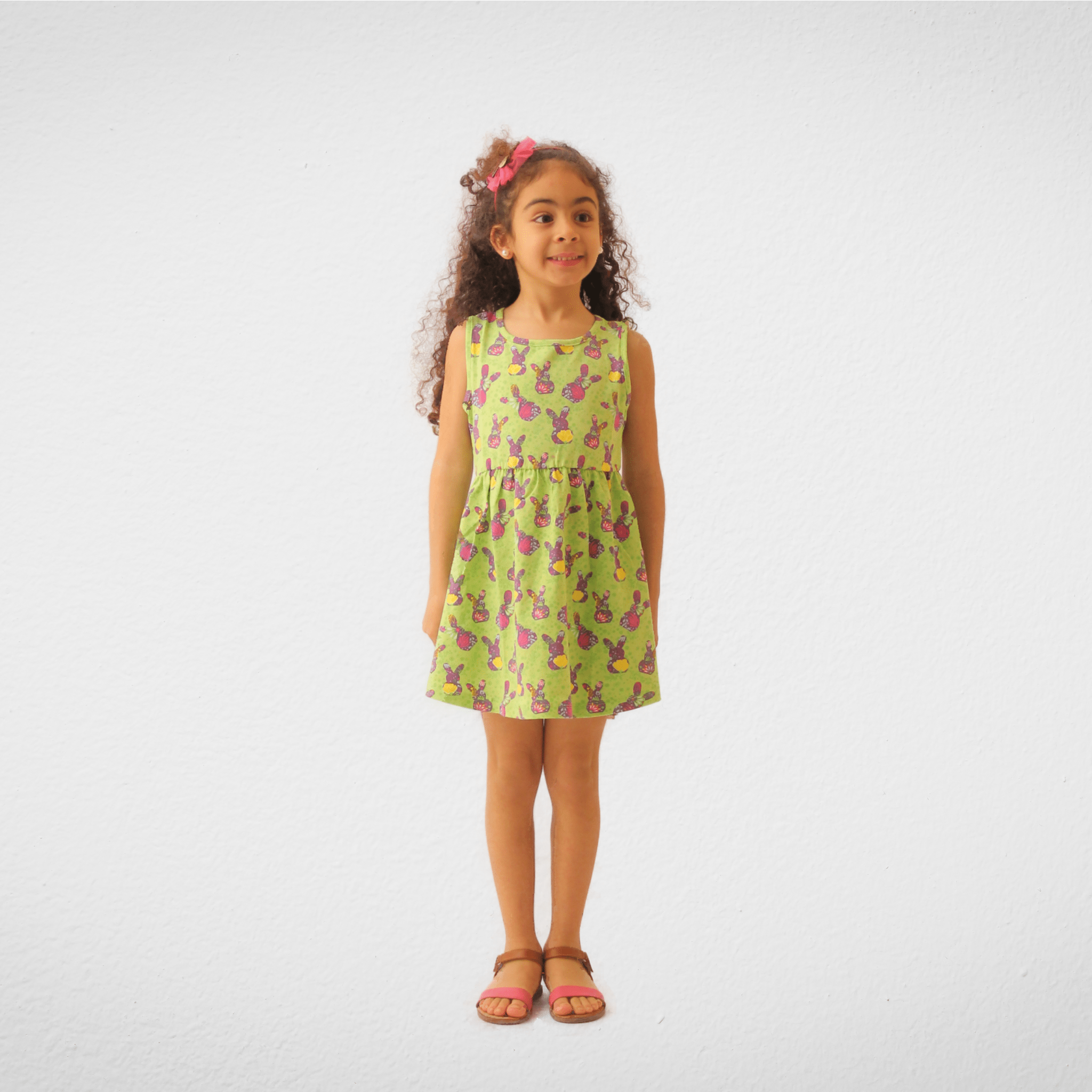 Kids Summer 23 Kids Training Set Cotton Girls Dress - Rabbit