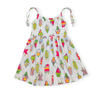 Kids Summer 23 Kids Training Set Cotton Girls Dress - with Slit - Ice Cream