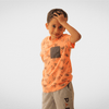 Kids Summer 23 Kids Tshirt Boys Cotton Tshirt (pocket) - Orange