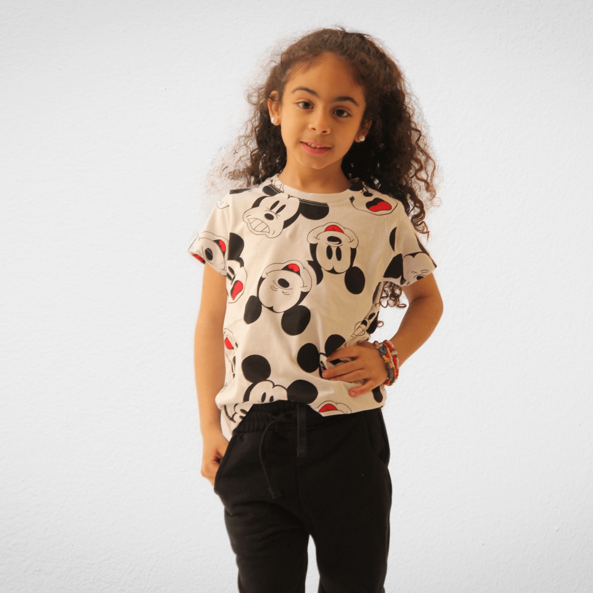 Kids Summer 23 Kids Tshirt Kids Kmart Tshirt - White + Mickey