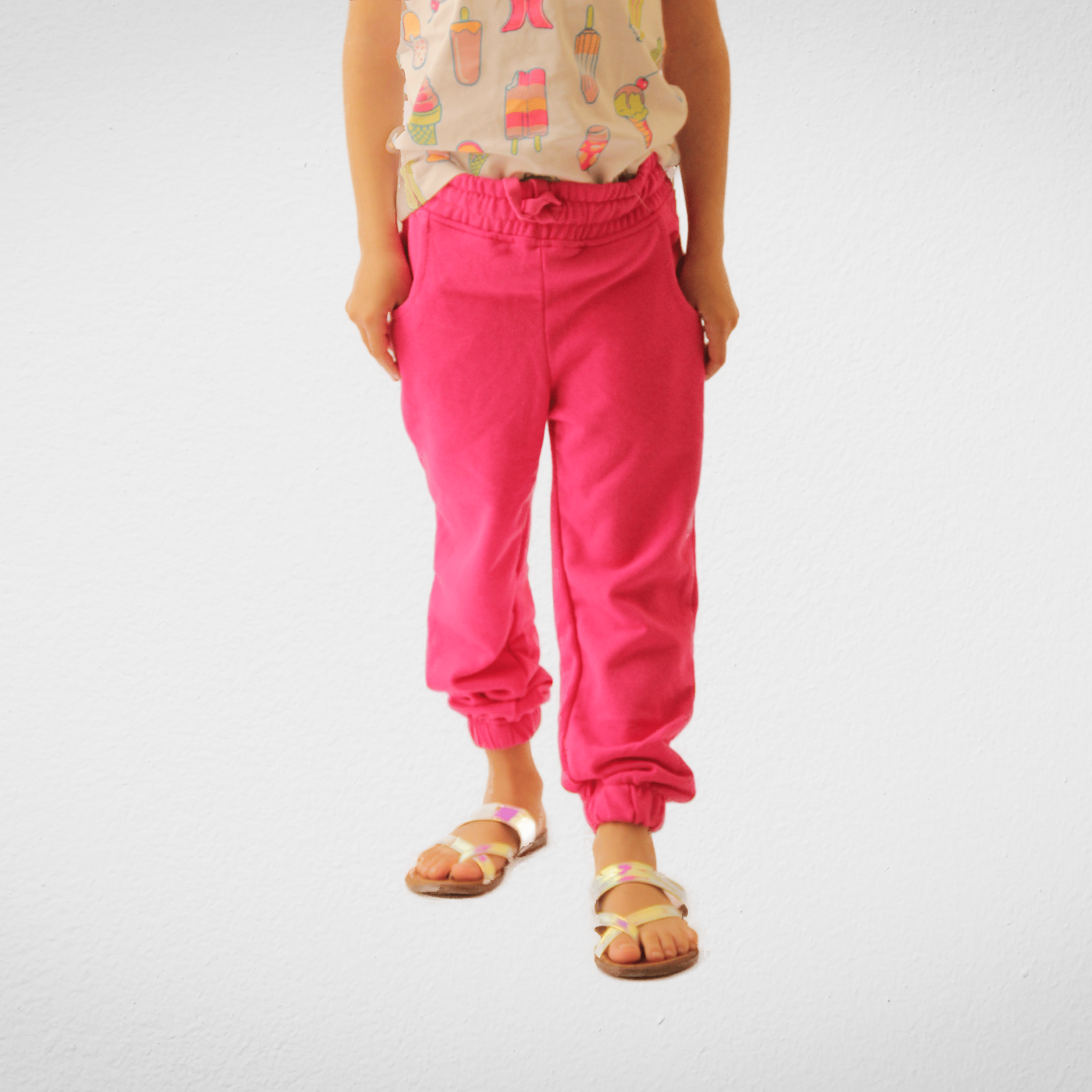 Kids Summer 23 Kids Tshirt Kids Sweatpants - Fuchsia