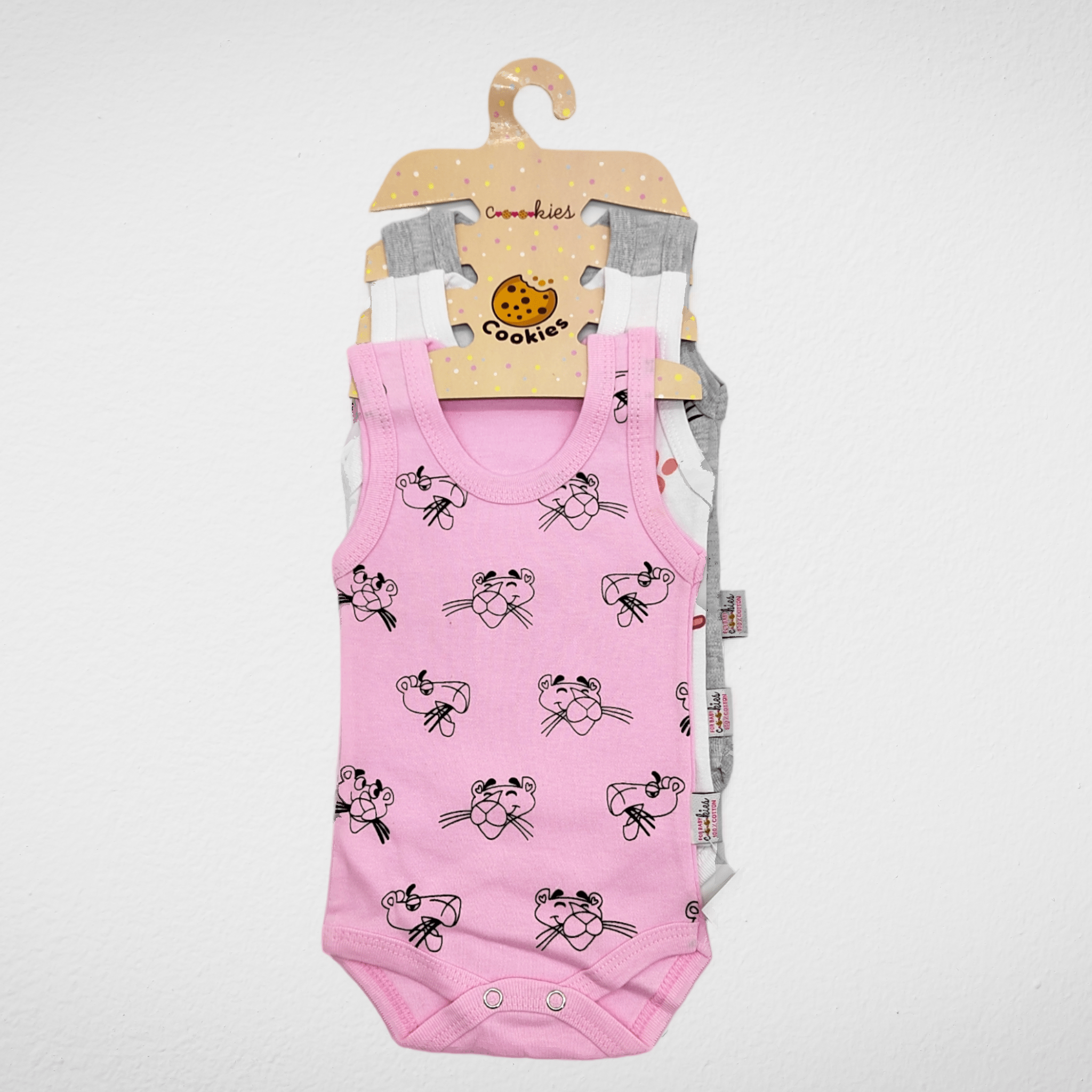 Kids Summer 23 Summer Sale 23 Baby Jumpsuit (Salopette) - Pink Panther