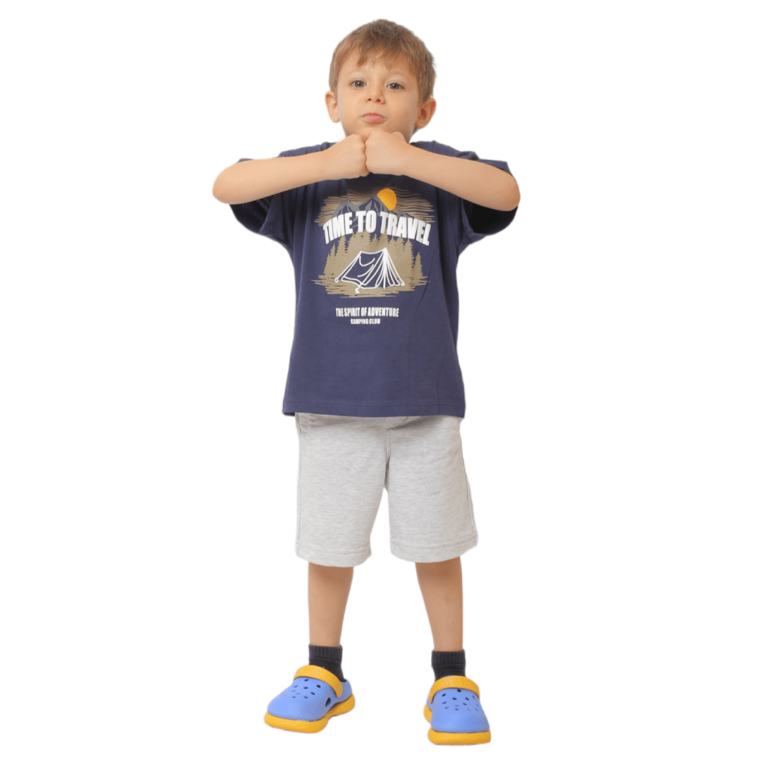 Kids Summer 23 Summer Sale 23 Boys Set (Tshirt & Short) - 