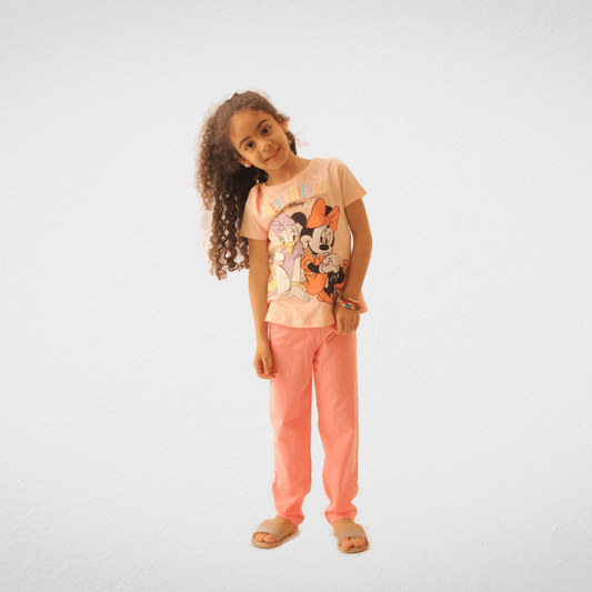 Kids Summer 23 Summer Sale 23 Kids Pajama - "Best Friends" - Saumon