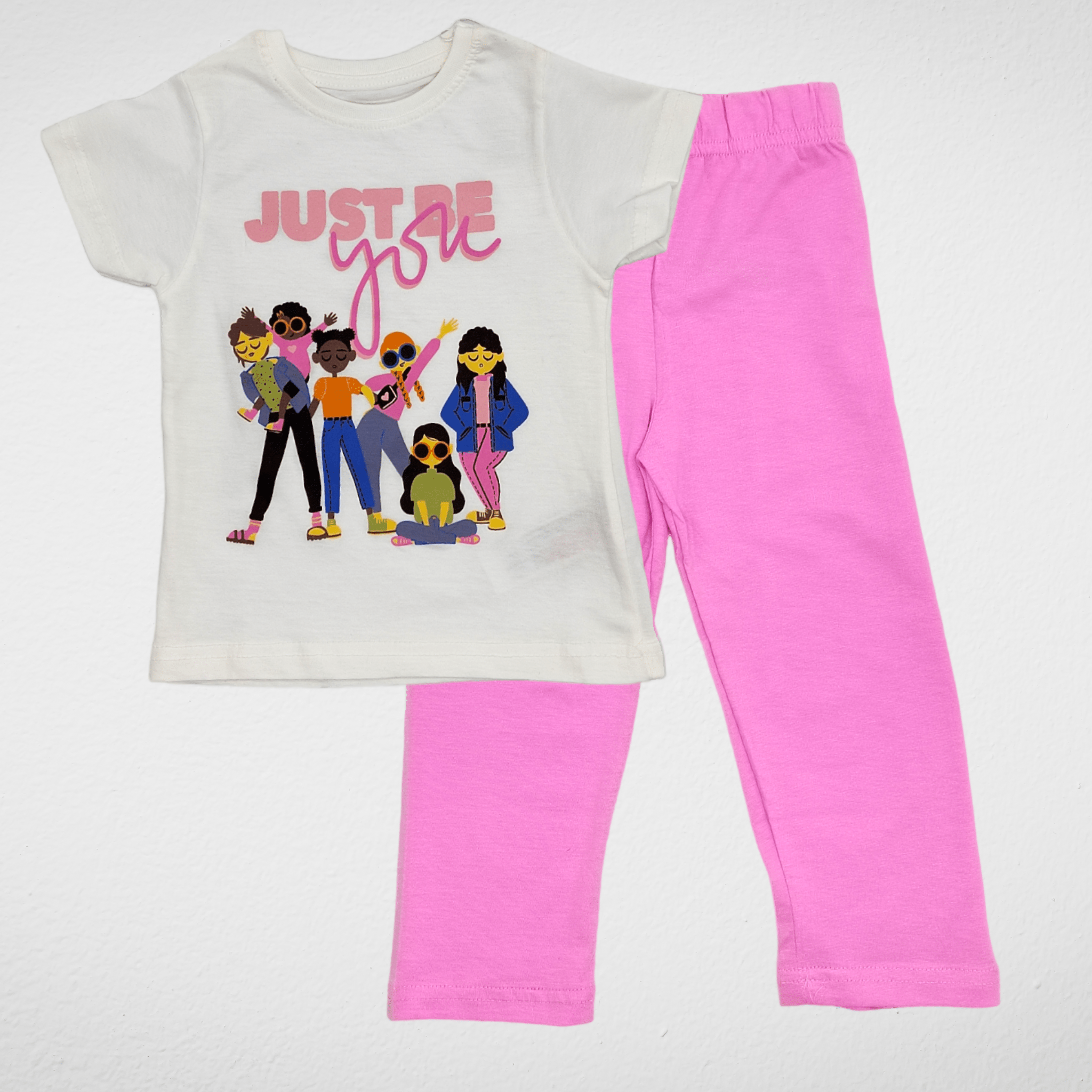 Kids Summer 23 Summer Sale 23 Kids Pajama - "Just be You" - White