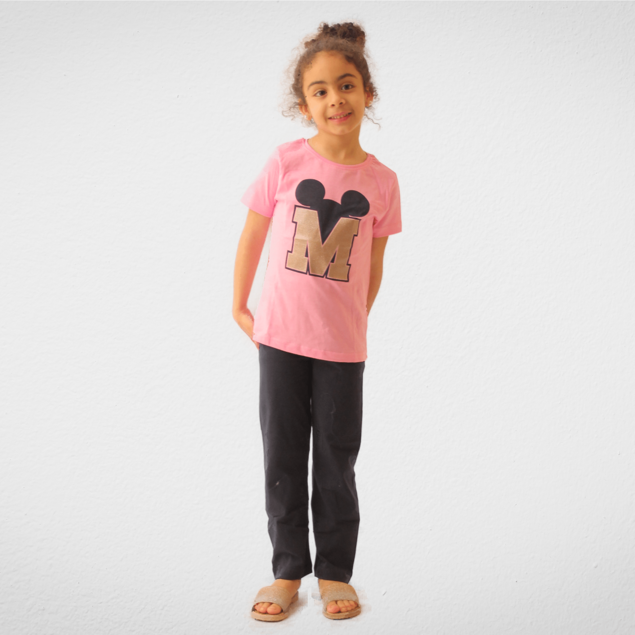 Kids Summer 23 Summer Sale 23 Kids Pajama - "Minnie Glitter - Pink