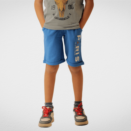 Kids Summer 23 Summer Sale 23 Kids Short - PARIS - Blue