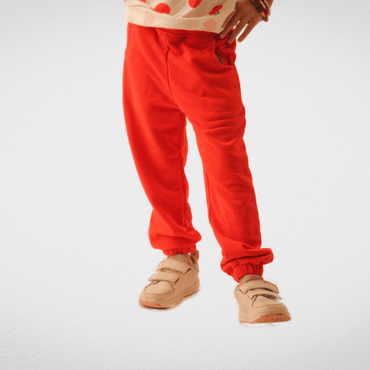 Kids Summer 23 Summer Sale 23 Kids Sweatpants - Red