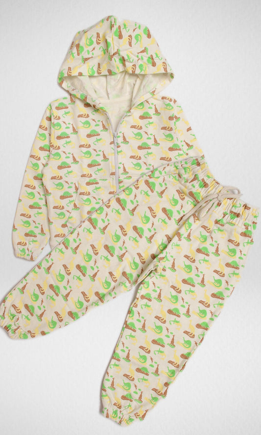 Kids Winter 24 Kids Pajama Possible Dino Pajama - White