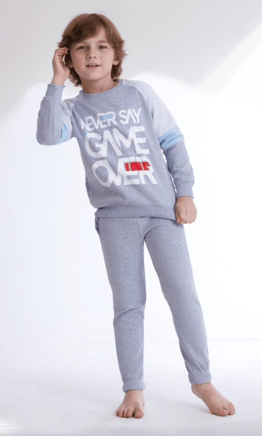 Kids Winter 24 Kids Pajama Possible Kids Pajama ( Game Over) - Grey