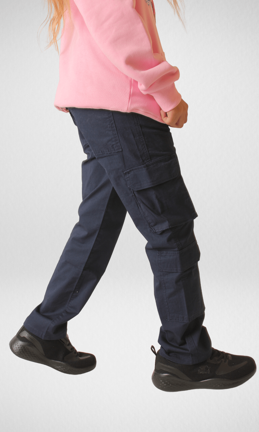 Kids Winter 24 Kids Pants KIDS Bershka Cargo Pants - Dark Blue