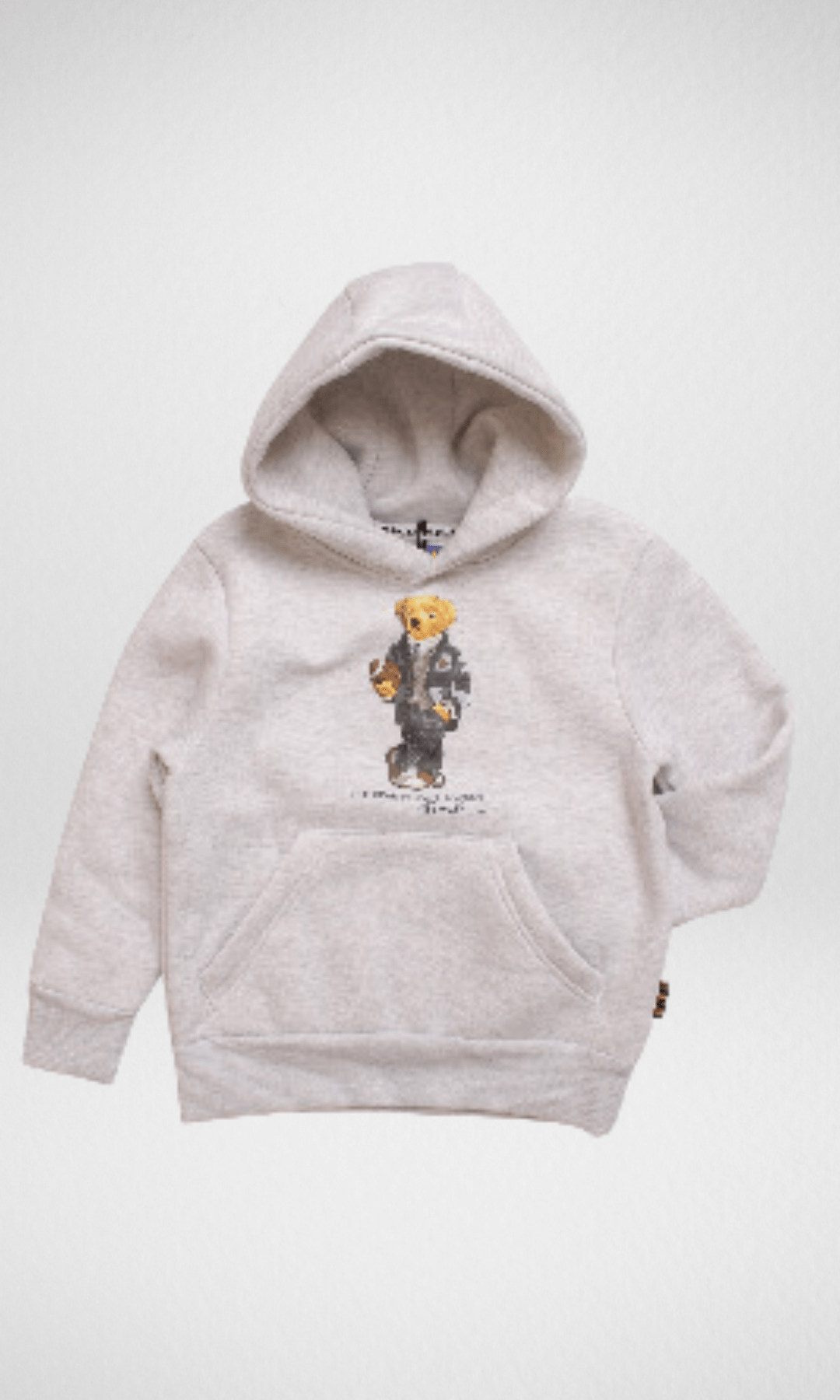 Kids Winter 24 Kids Sweatshirt Kids Hoodie Polo Bear - Grey