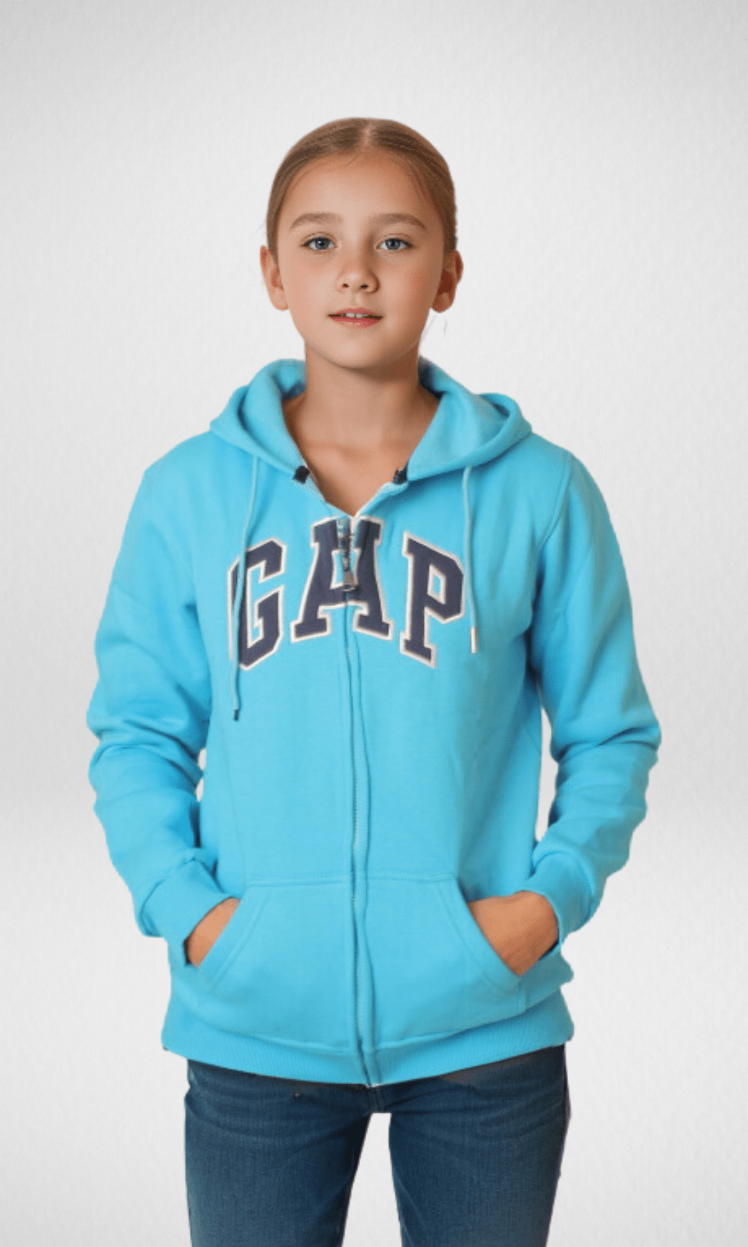 Kids Winter 24 Kids Sweatshirt Kids New GAP Jacket - Baby Blue