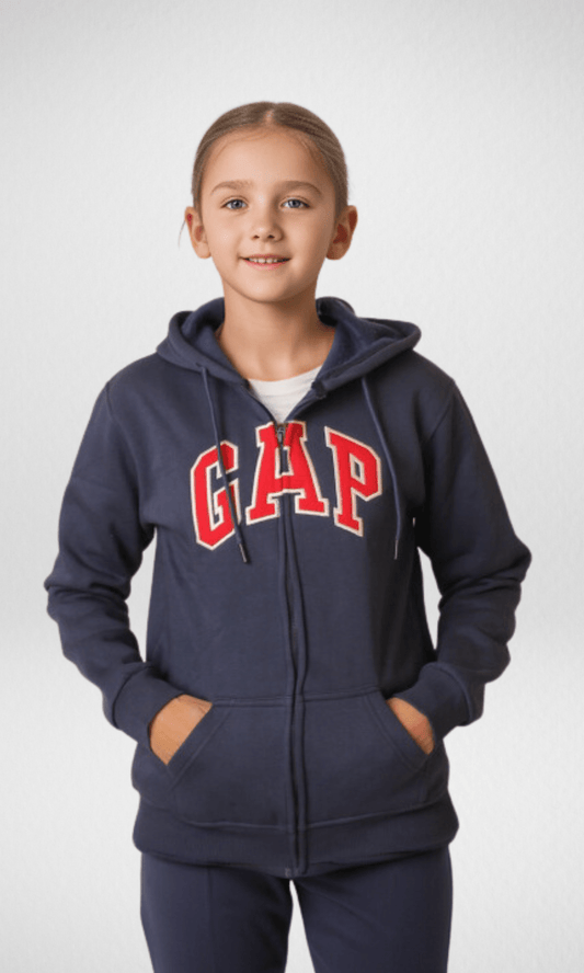 Kids Winter 24 Kids Sweatshirt Kids New GAP Jacket - Dark Blue