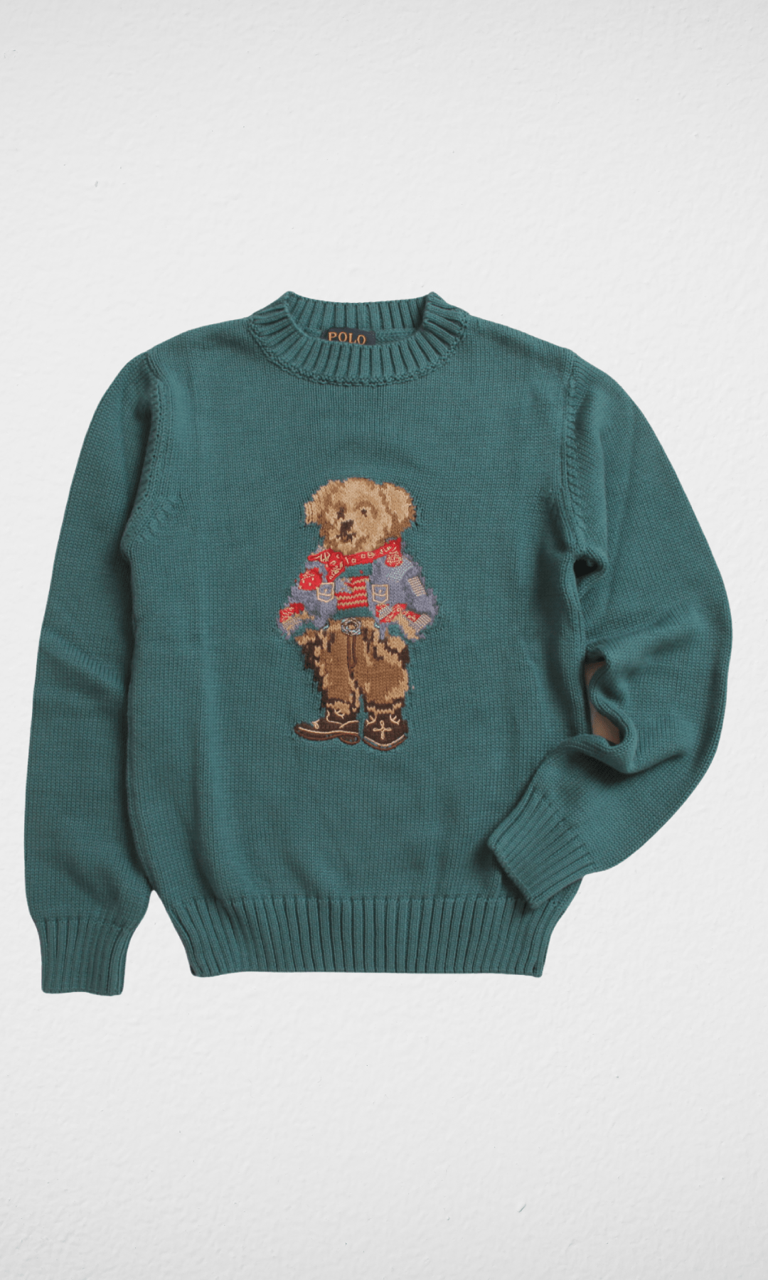 Kids Winter 24 Kids Sweatshirt Kids RL Polo Bear Pullover - Petrol