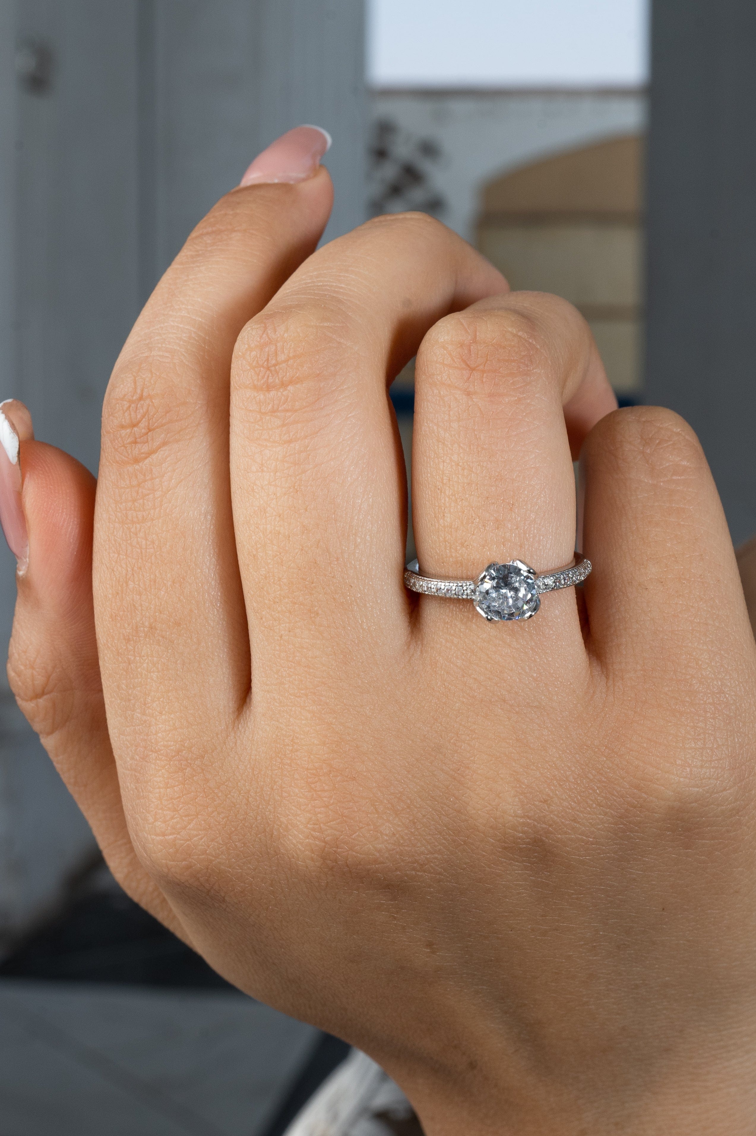 Lina Female Necklaces 6 Silver 925 Italian Ring Model 0152