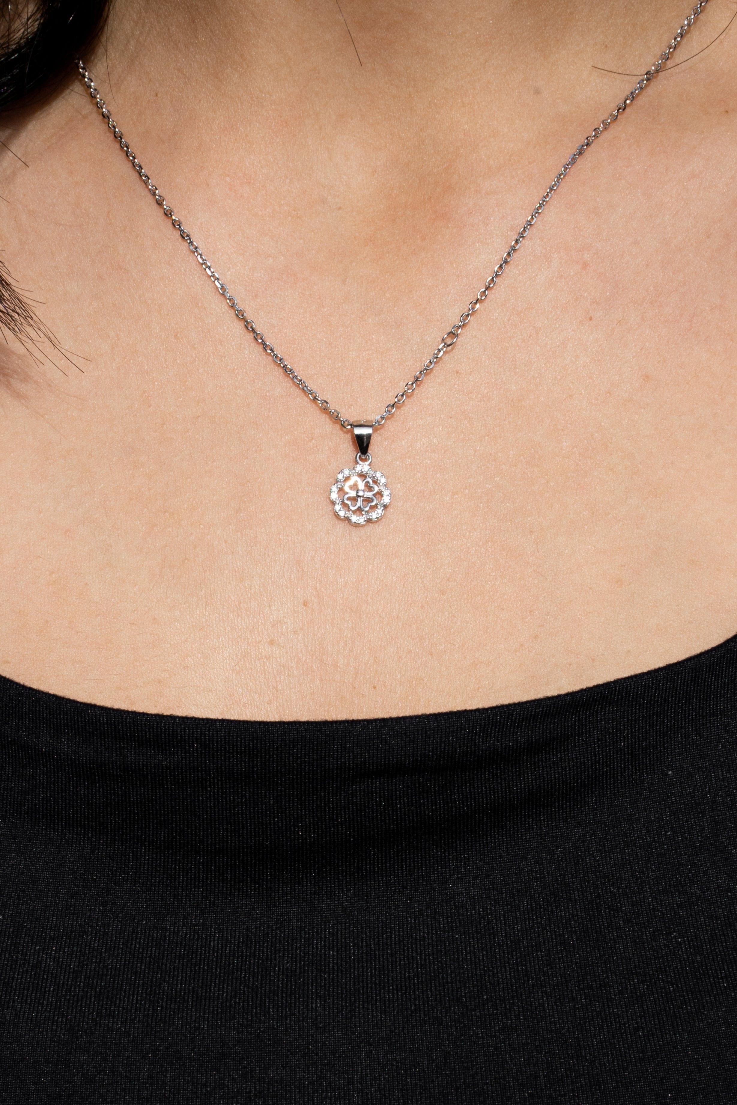 Lina Female Necklaces Silver 925 Italian Necklace Model 035
