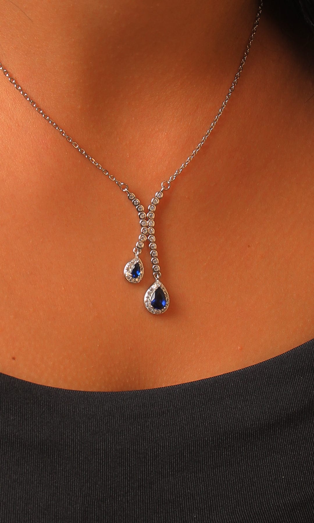 Lina Female Necklaces Silver 925 Italian Necklace Model 036B
