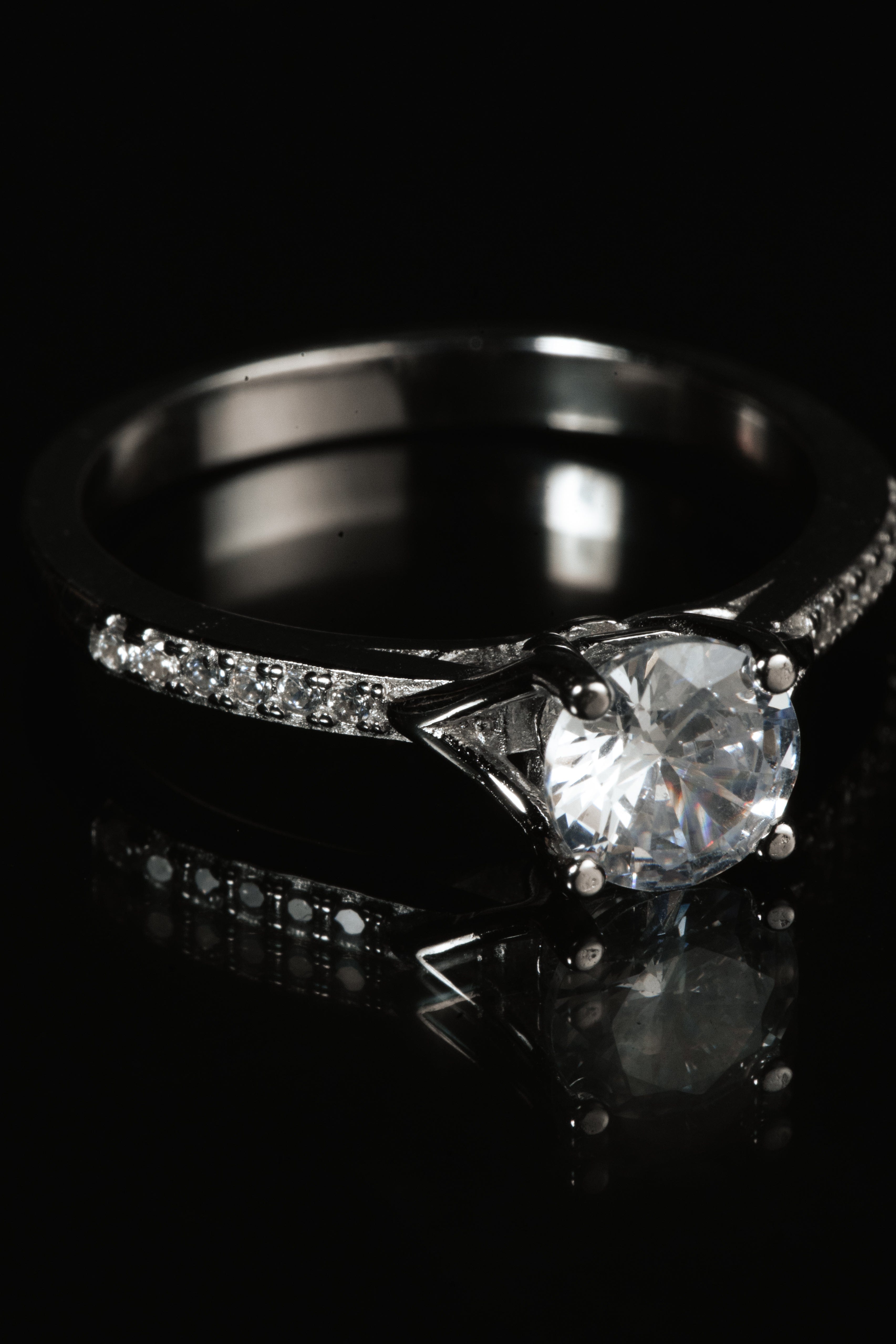 Lina Female Necklaces Silver 925 Italian Ring Model 0156