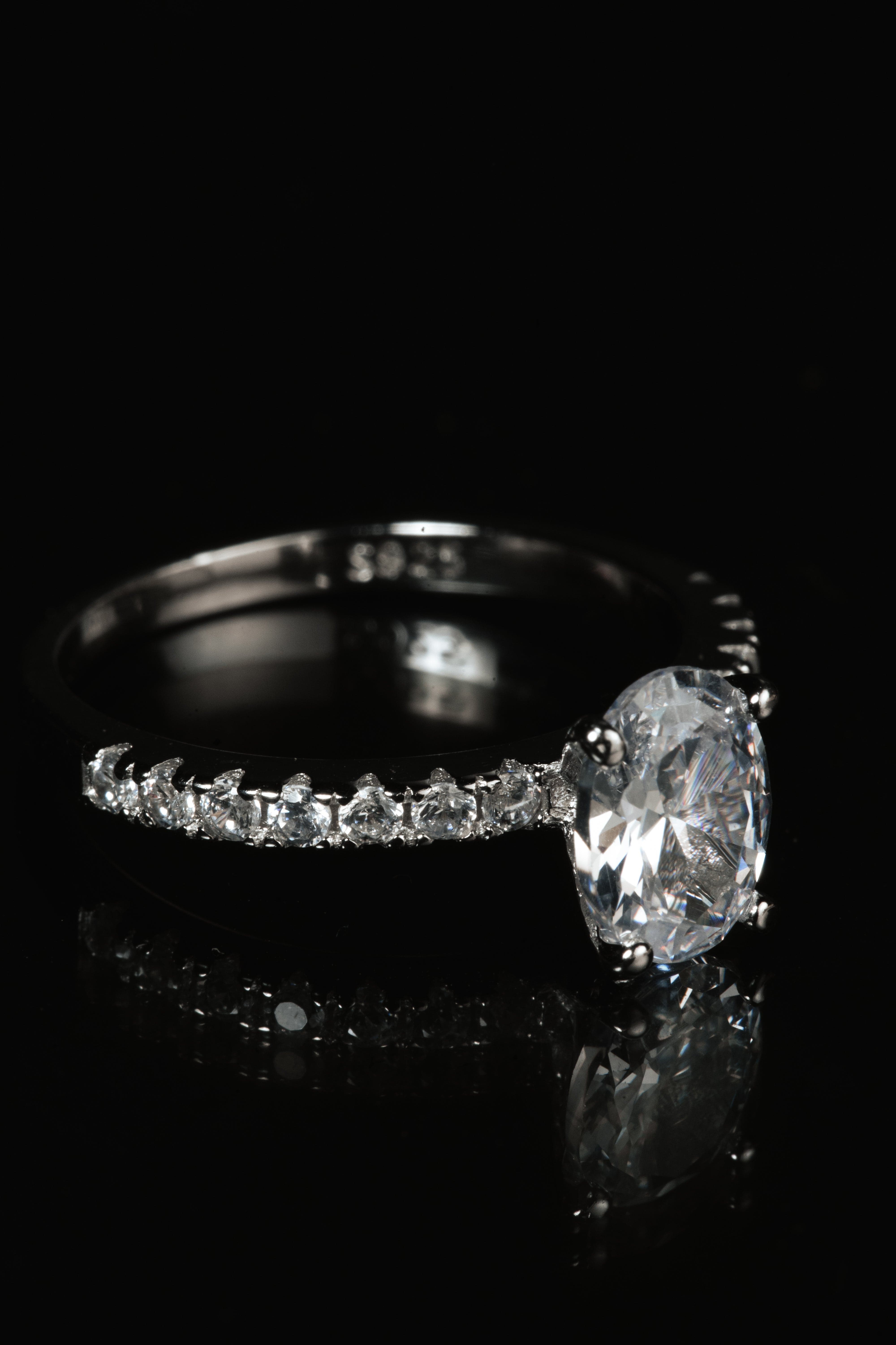 Lina Female Necklaces Silver 925 Italian Ring Model 0161