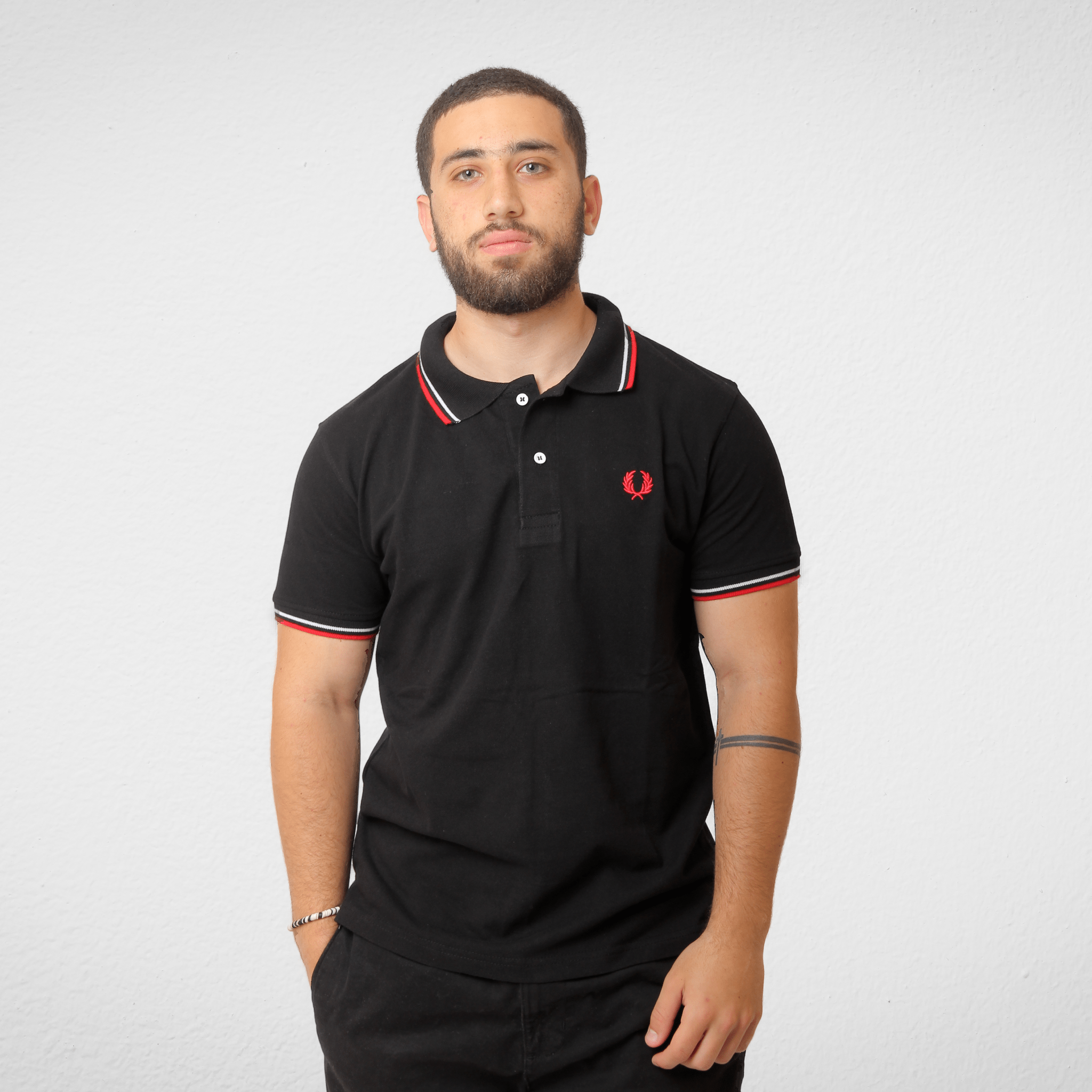 Men Summer 23 Men Polo's Men Polo Shirt -  (تصنيع محلي) - Black