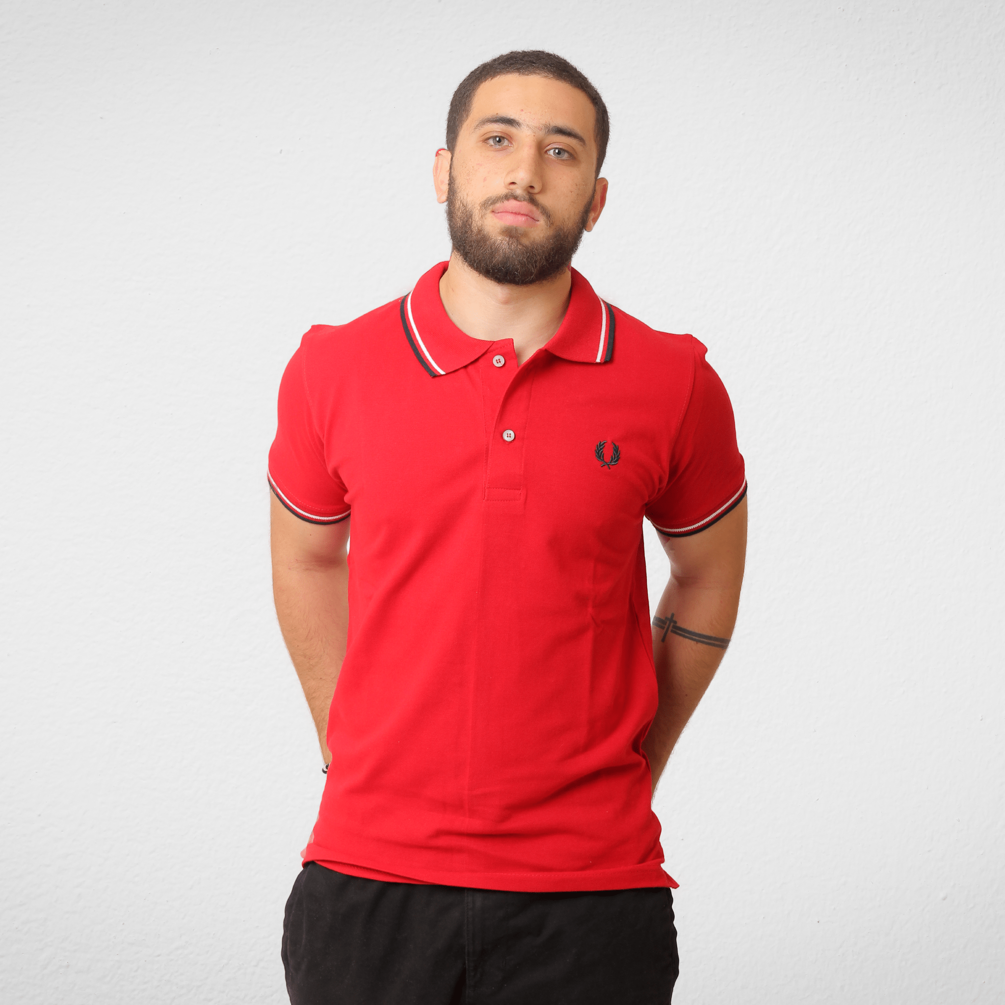 Men Summer 23 Men Polo's Men Polo Shirt - Fred Perry (تصنيع محلي) - Red