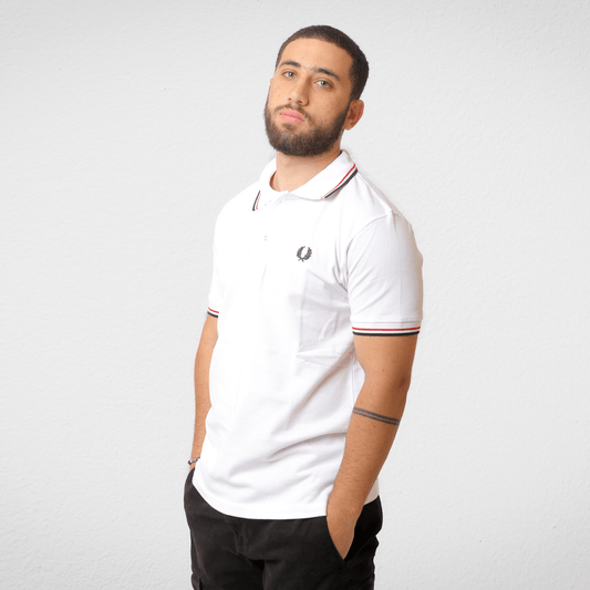 Men Summer 23 Men Polo's Men Polo Shirt - Fred Perry (تصنيع محلي) - White
