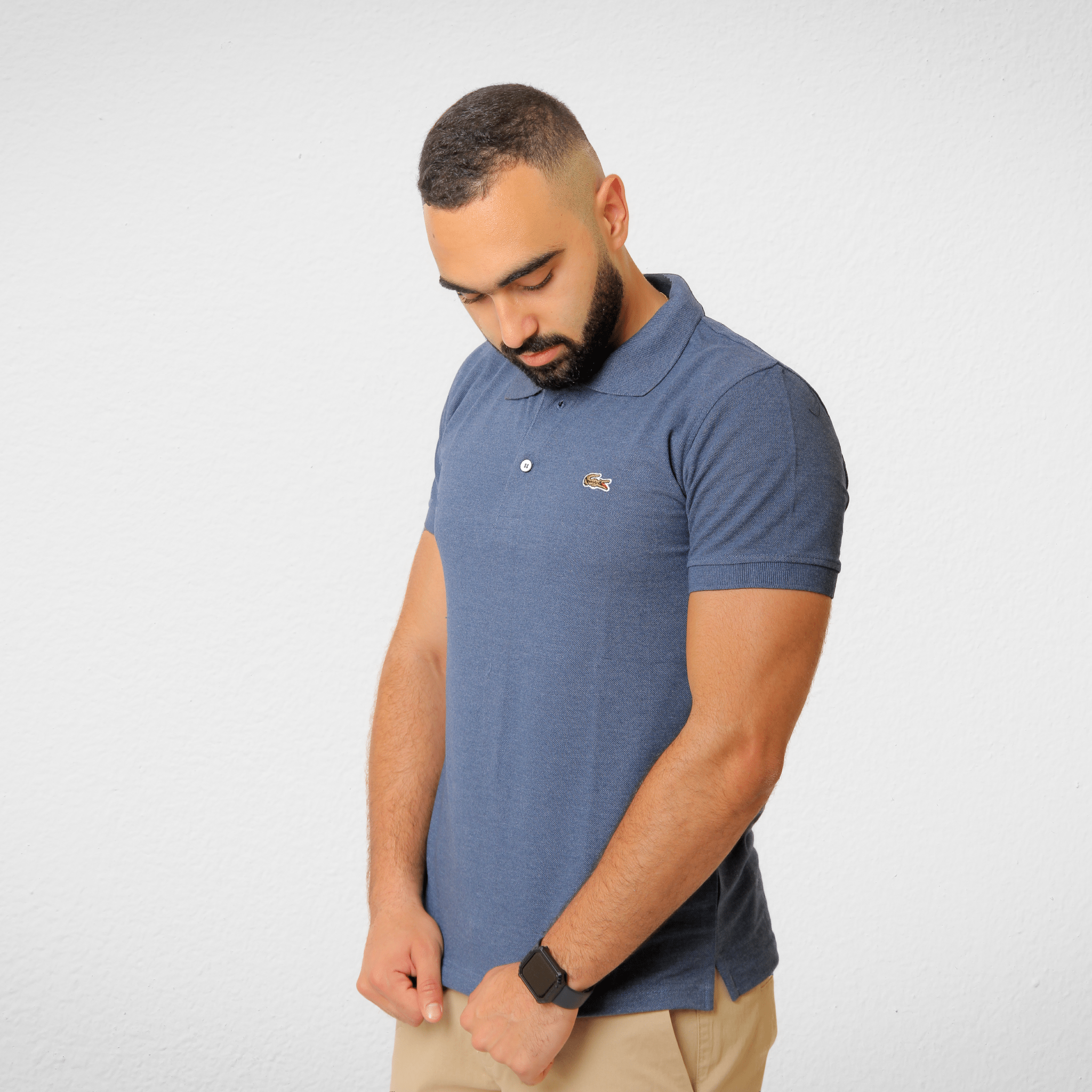 Men Summer 23 Men Polo's Men Polo Shirt - Lacoste (تصنيع محلي) - Blue Jeans