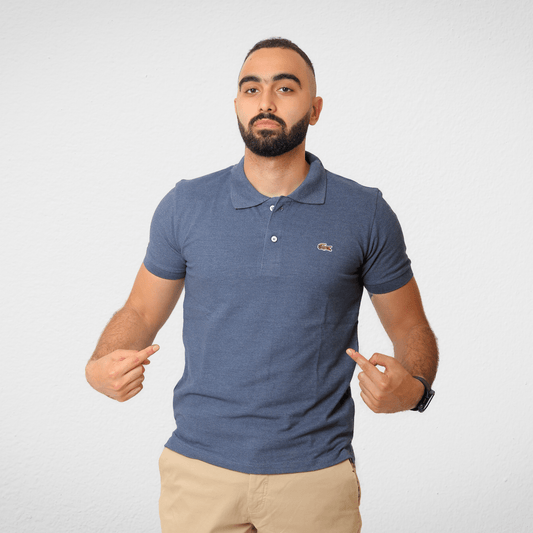 Men Summer 23 Men Polo's Men Polo Shirt - Lacoste (تصنيع محلي) - Blue Jeans