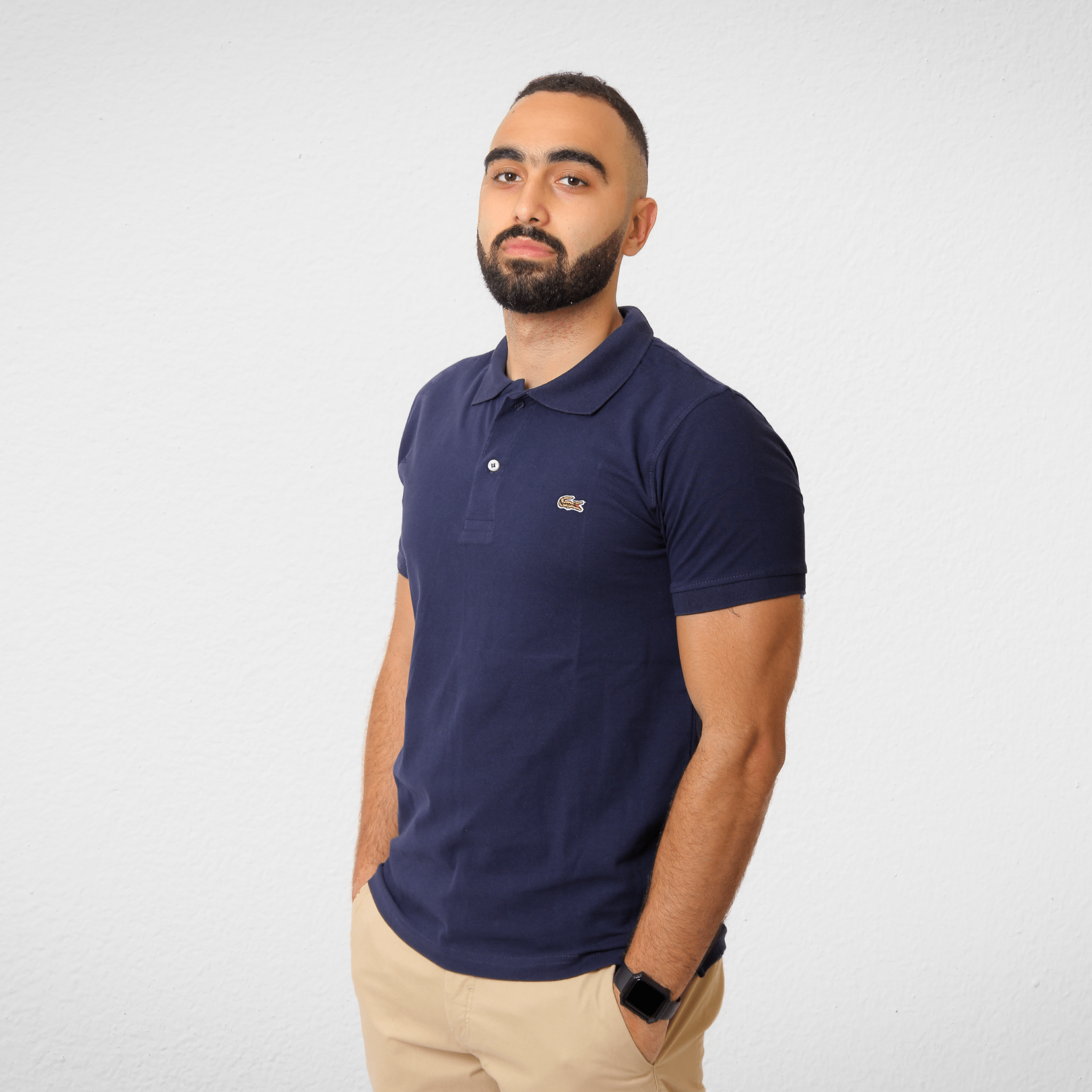 Men Summer 23 Men Polo's Men Polo Shirt - Lacoste (تصنيع محلي) - Dark Blue