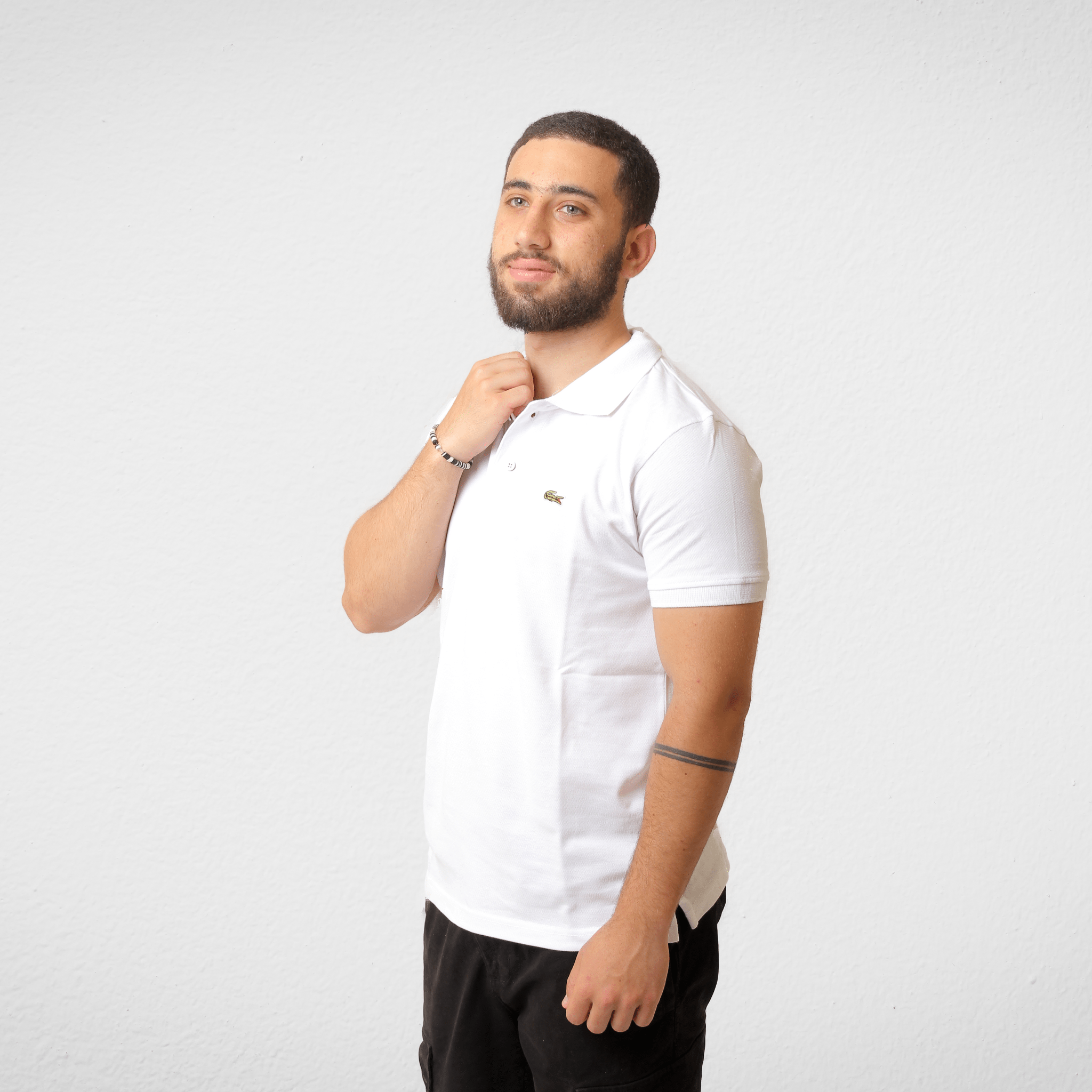 Men Summer 23 Men Polo's Men Polo Shirt - Lacoste (تصنيع محلي) - White