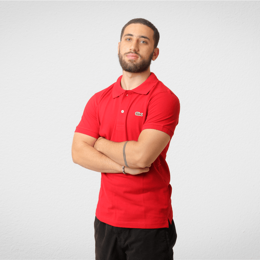 Men Summer 23 Men Polo's Men Polo Shirt - New Basic 1 (تصنيع محلي) - Red