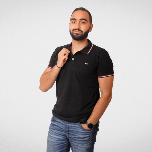 Men Summer 23 Men Polo's Men Polo Shirt (TH تصنيع) - Black