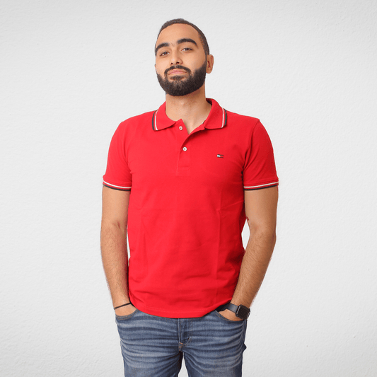 Men Summer 23 Men Polo's Men Polo Shirt (TH تصنيع) - Red