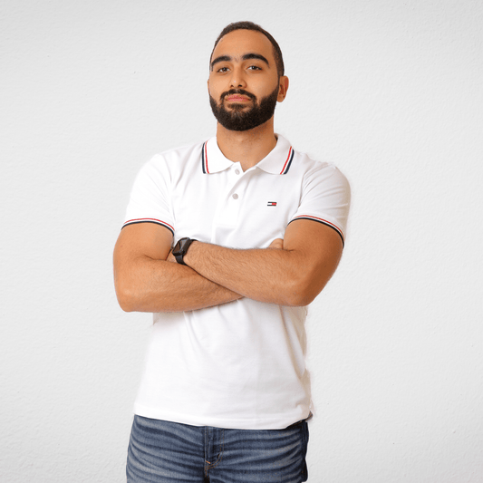 Men Summer 23 Men Polo's Men Polo Shirt (تصنيع) - White