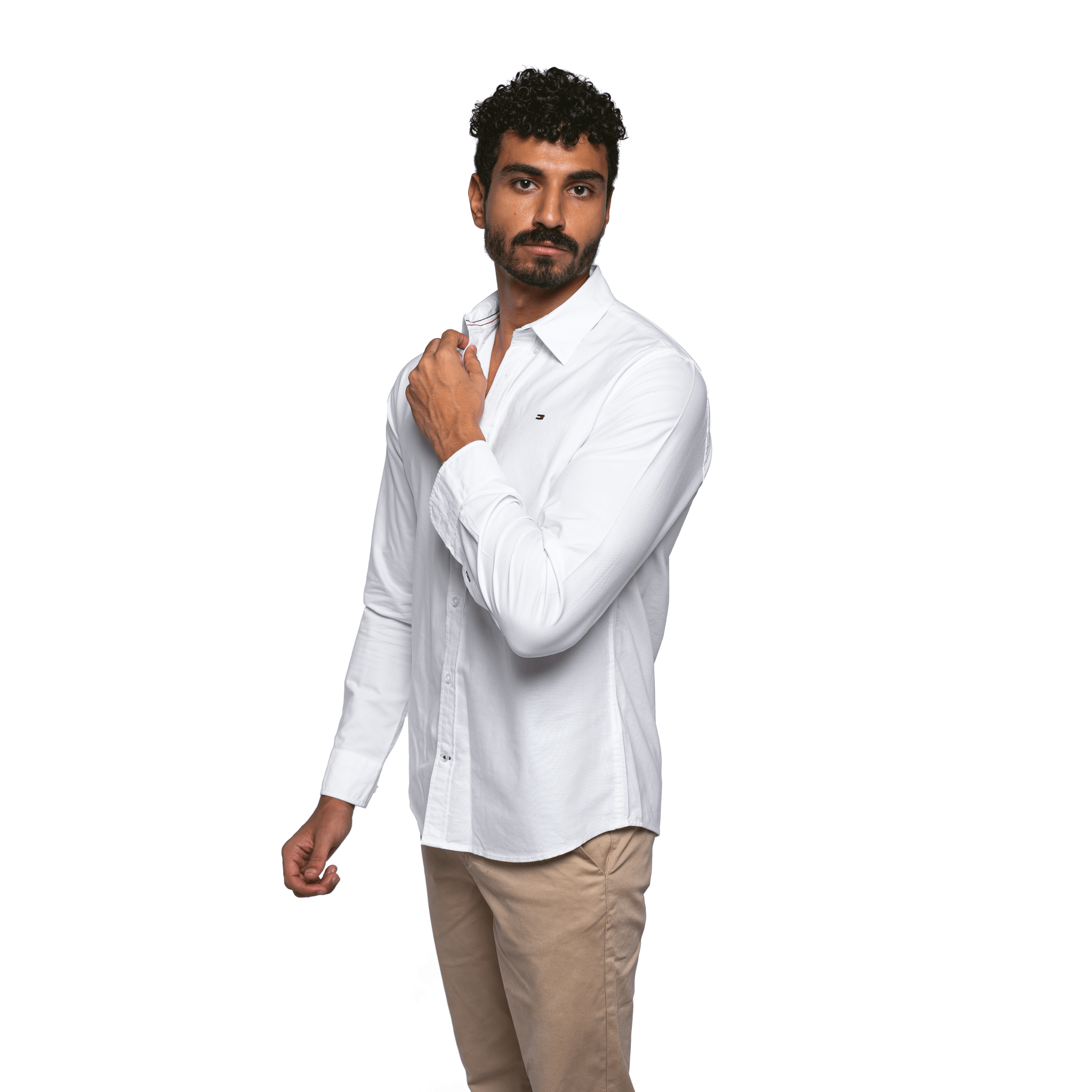 Men Summer 23 Men Shirt Men Shirt - TH Plain - White