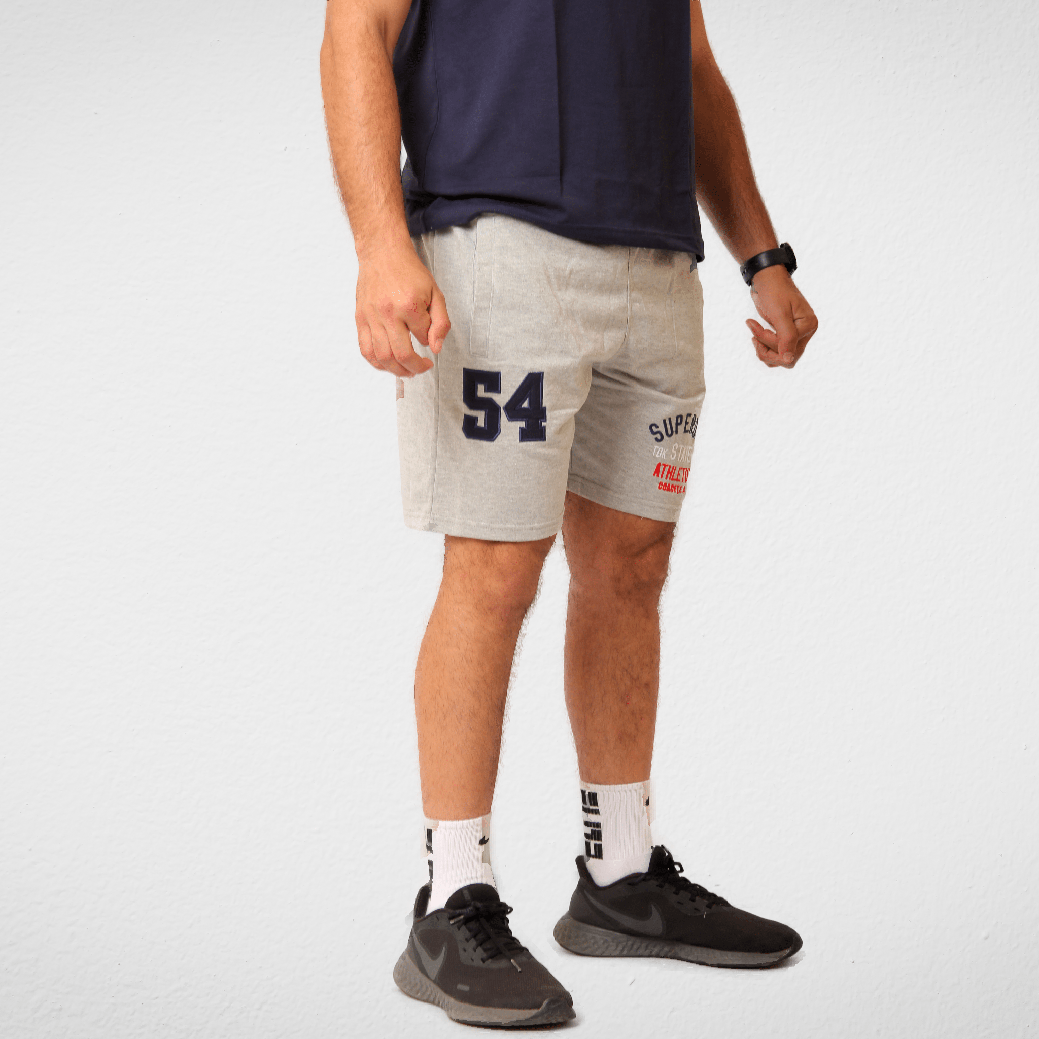 Men Summer 23 Men Shorts Men Shorts - Cotton - SuperDry - Grey