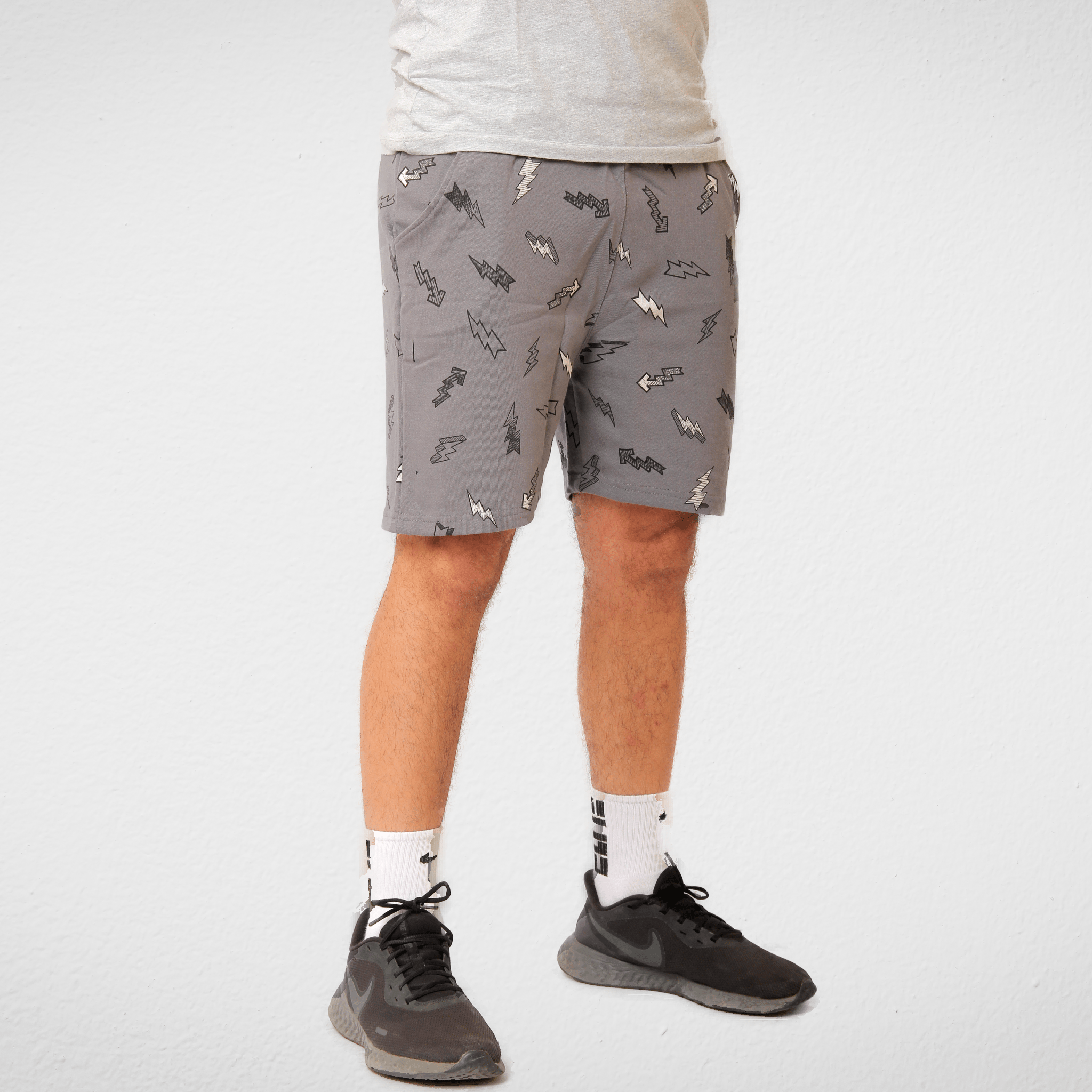 Men Summer 23 Men Shorts Men Shorts - Print - Dark Grey (pic)