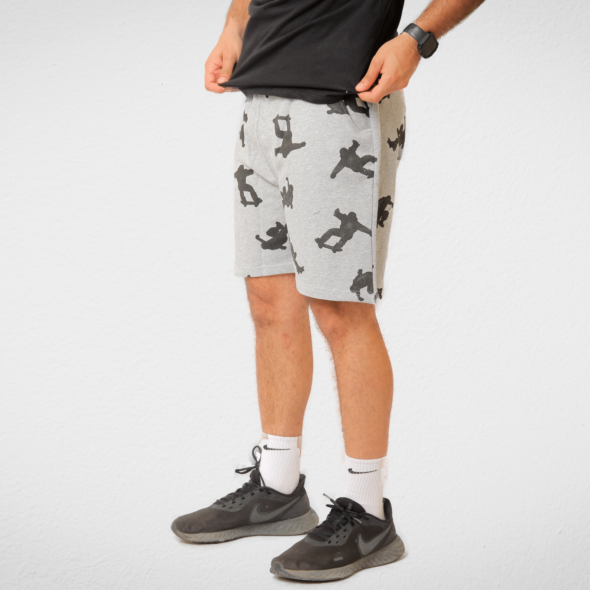 Men Summer 23 Men Shorts Men Shorts - Print - Light Grey (boy)