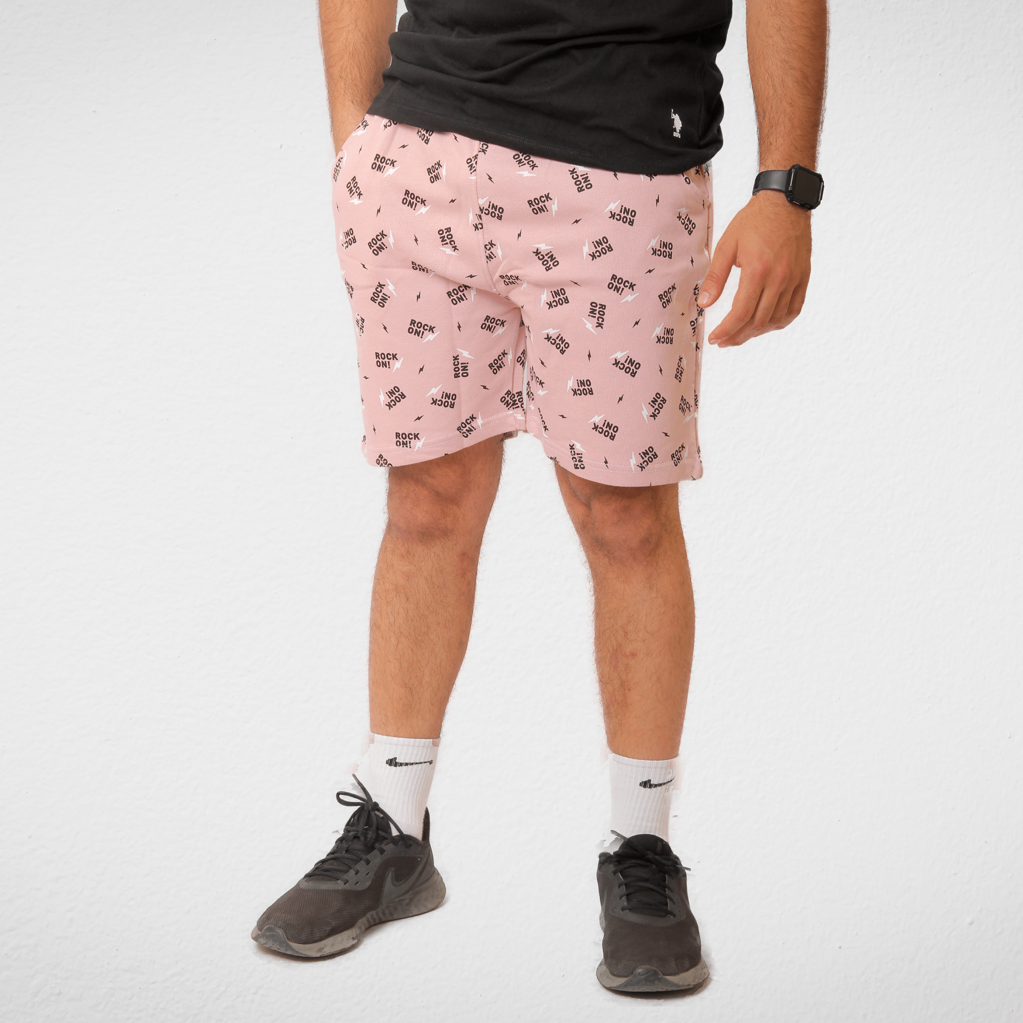 Men Summer 23 Men Shorts Men Shorts - Print - Pink