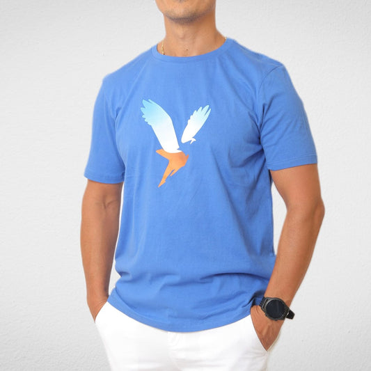 Men Summer 23 Men T-Shirt AE Basic Logo T-Shirt - Blue