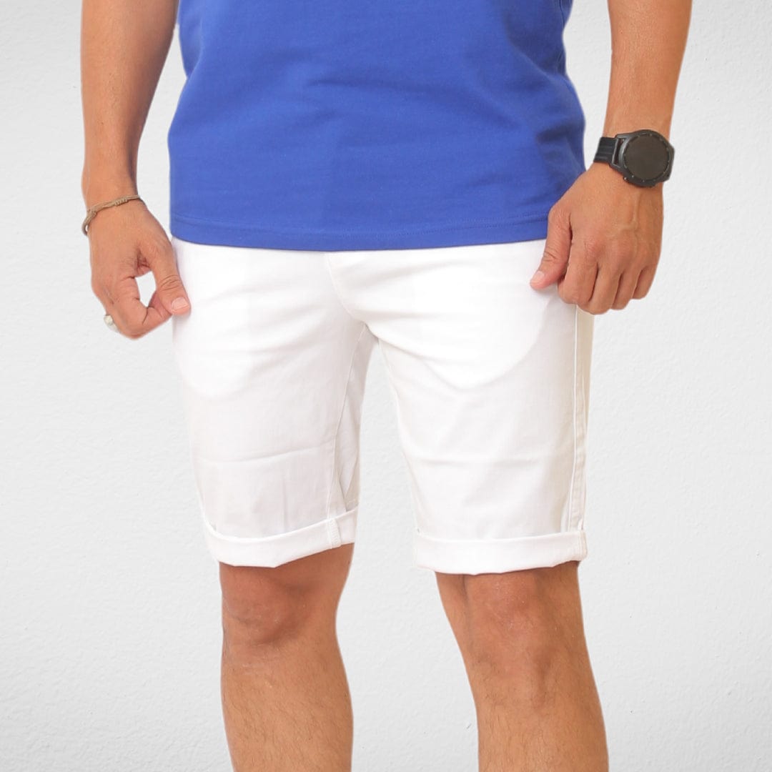 Men Summer 23 Men T-Shirt Gabardine Short For Men - White