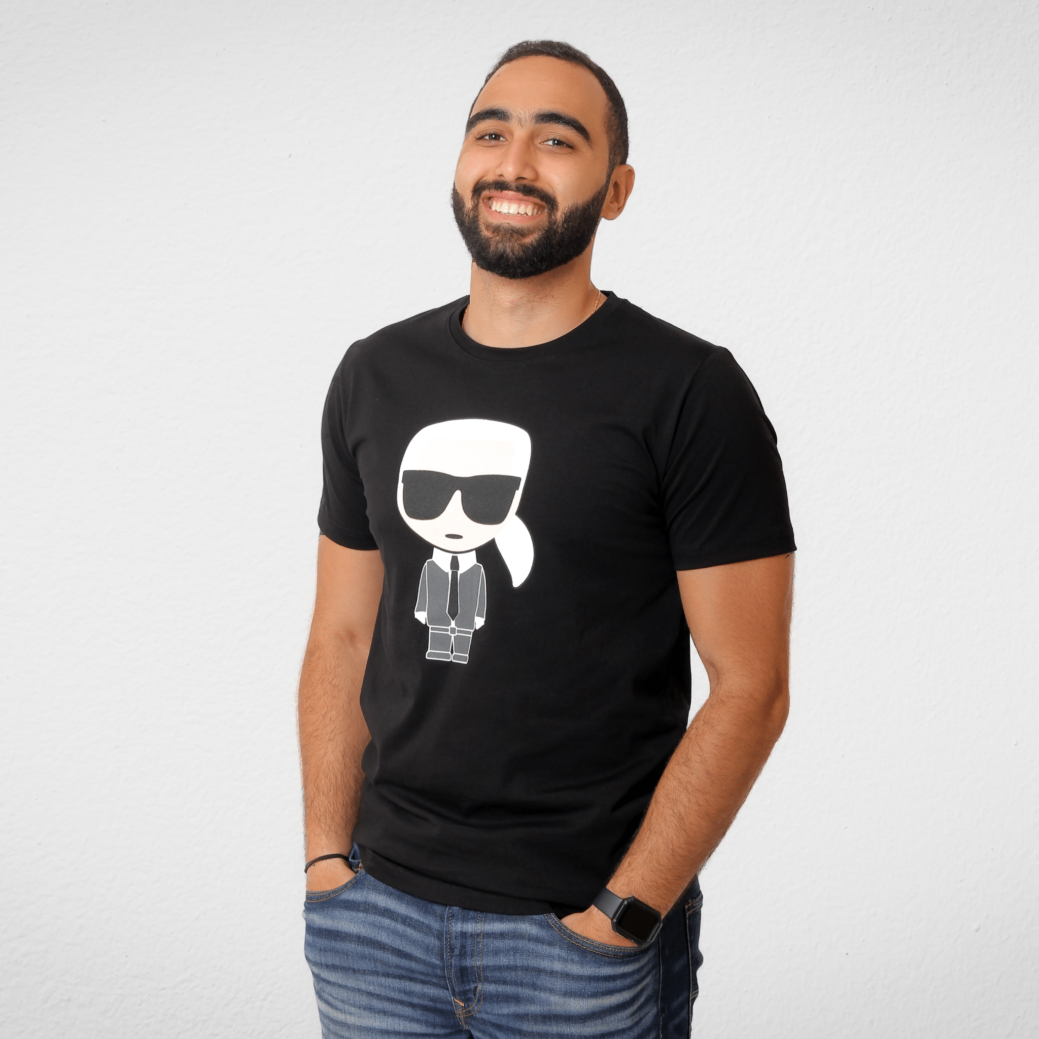 Men Summer 23 Men T-Shirt Karl Tshirt (Unisex) - Black
