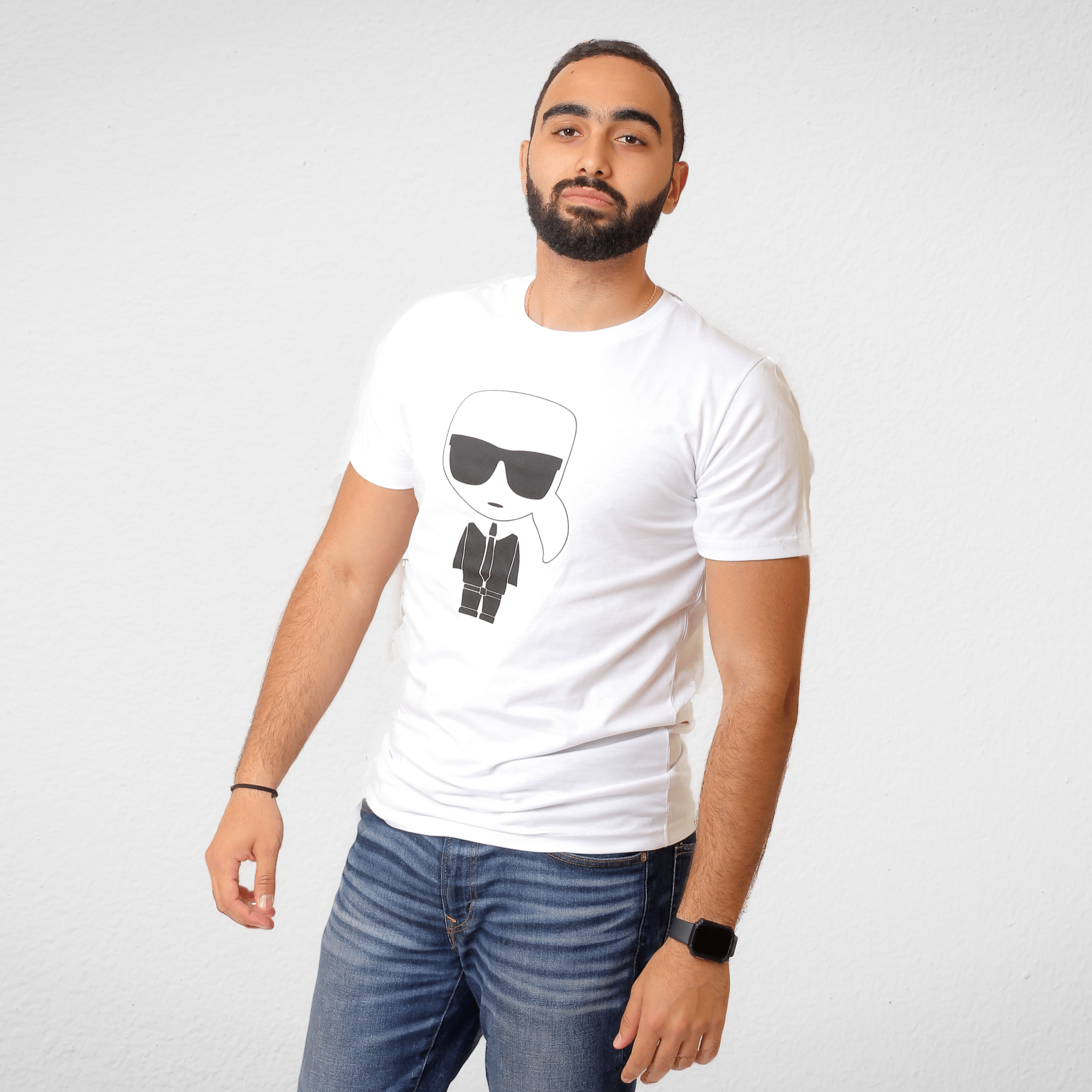 Men Summer 23 Men T-Shirt Karl Tshirt (Unisex) - White