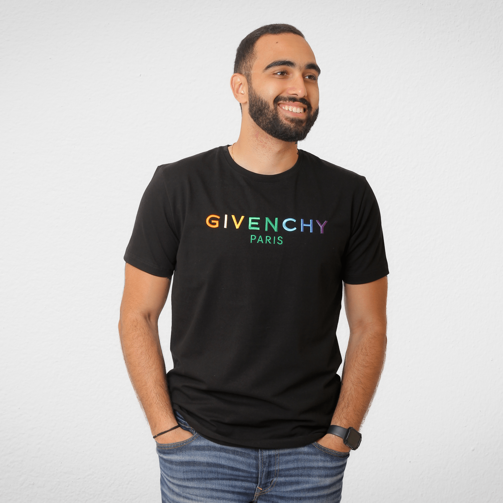 Men Summer 23 Men T-Shirt Men Basic New 1 T-shirt - Black