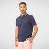 Men Summer 23 Men T-Shirt Men New Polo - Cotton Slim Fit - Dark Blue