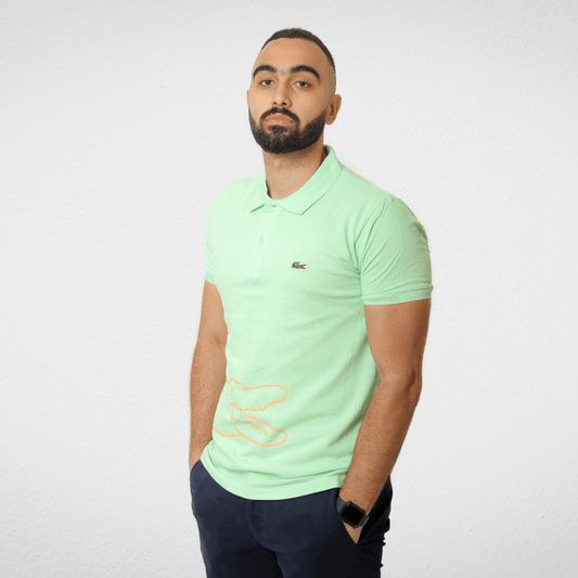 Men Summer 23 Men T-Shirt Men Polo T-Shirt - Side Logo - Green