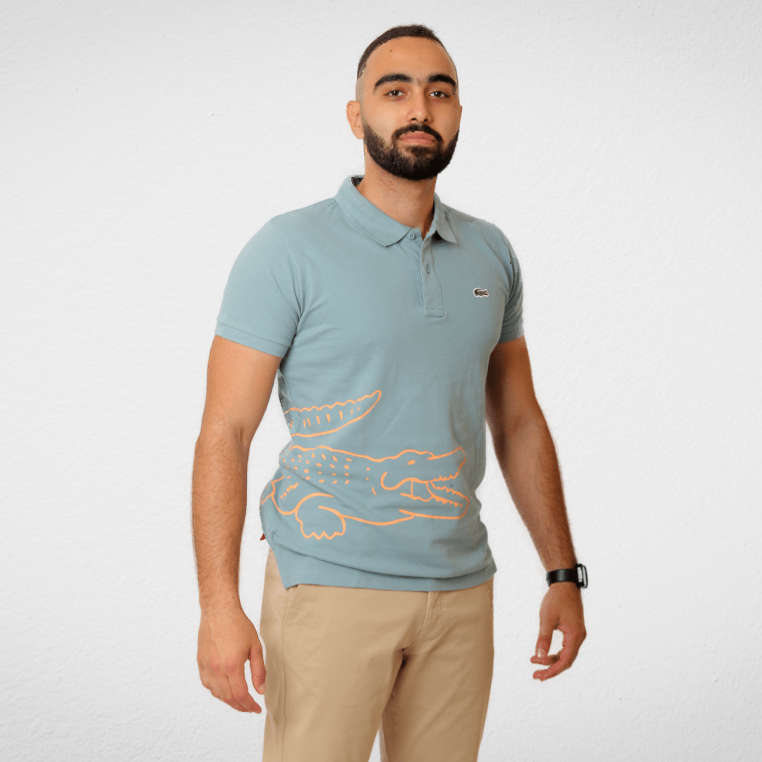 Men Summer 23 Men T-Shirt Men Polo T-Shirt - Side Logo - Petrol