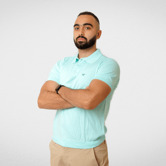 Men Summer 23 Men T-Shirt Men Polo T-shirt - Slim Fit - Pistache